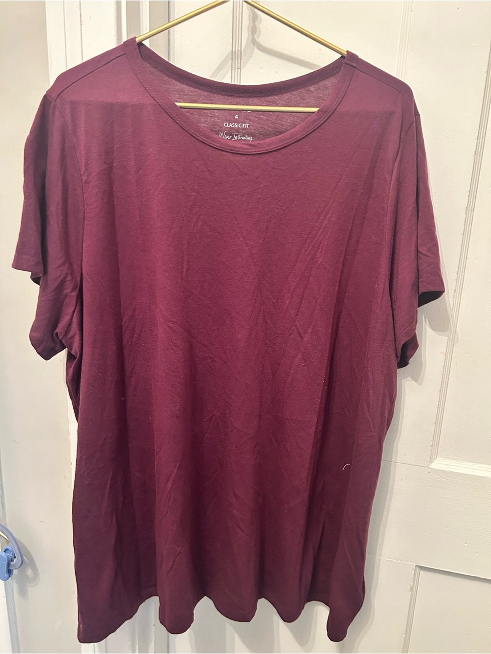 Torrid Classic Burgundy Tee Sz 4